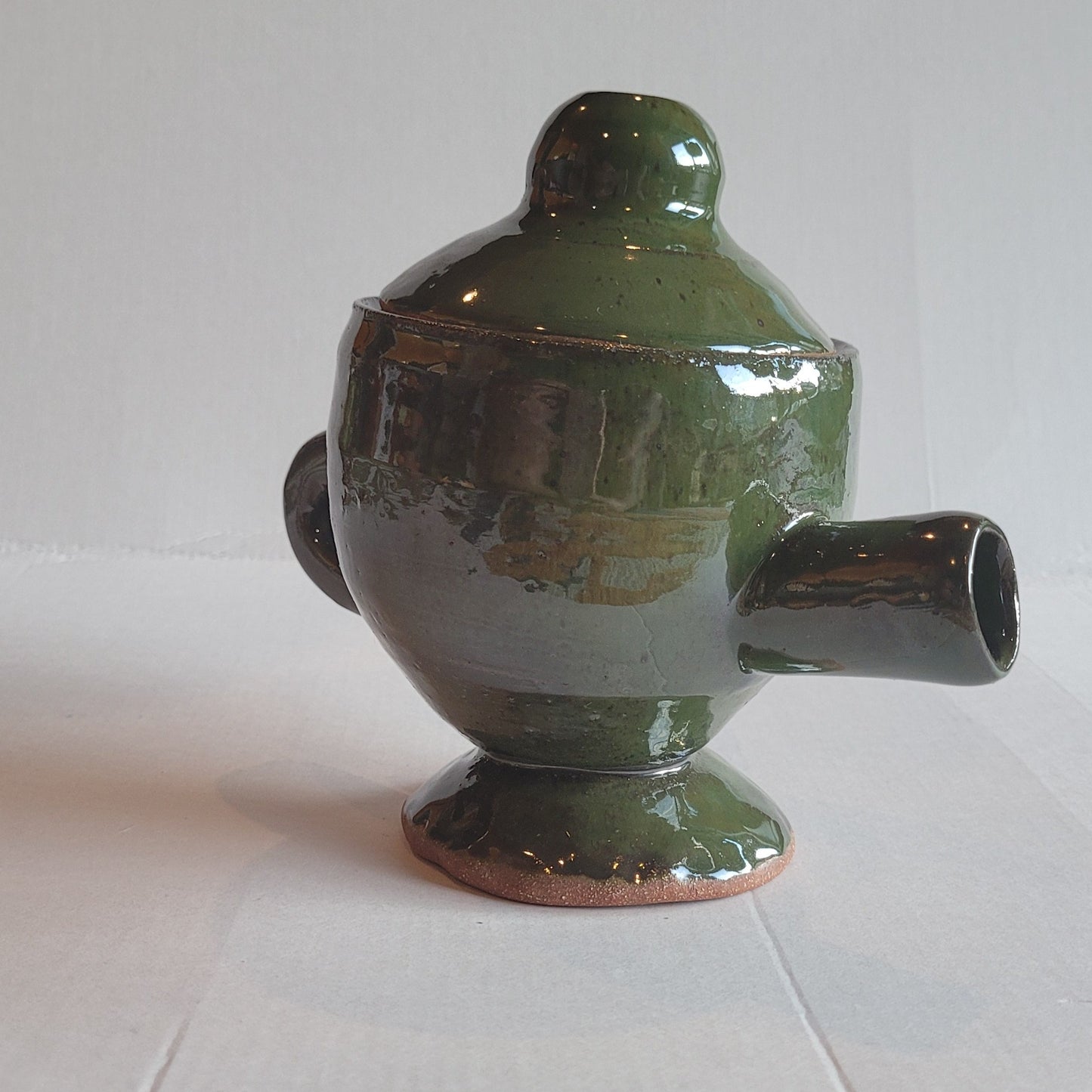 Decorative Green Teapot