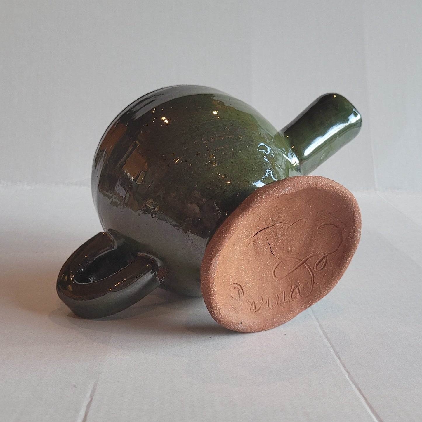 Decorative Green Teapot