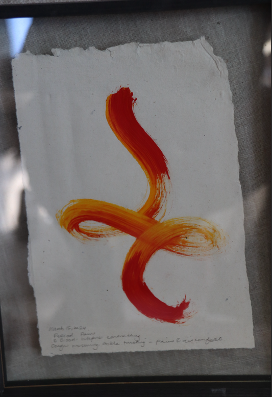 Twisting in Pain  - Framed Painting