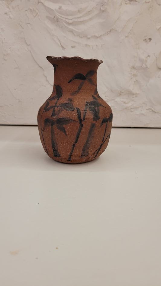 Sumi Painted Vase