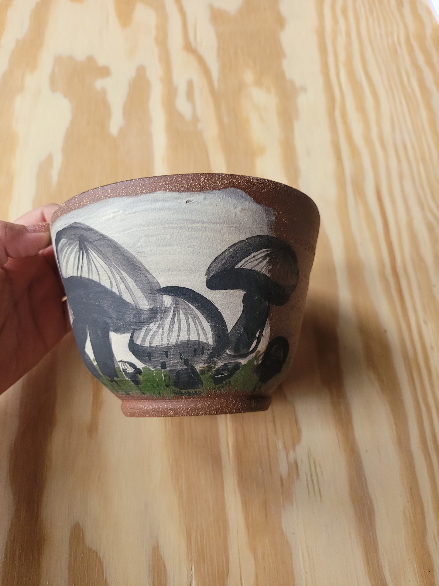 Sumi Painted Mushrooms