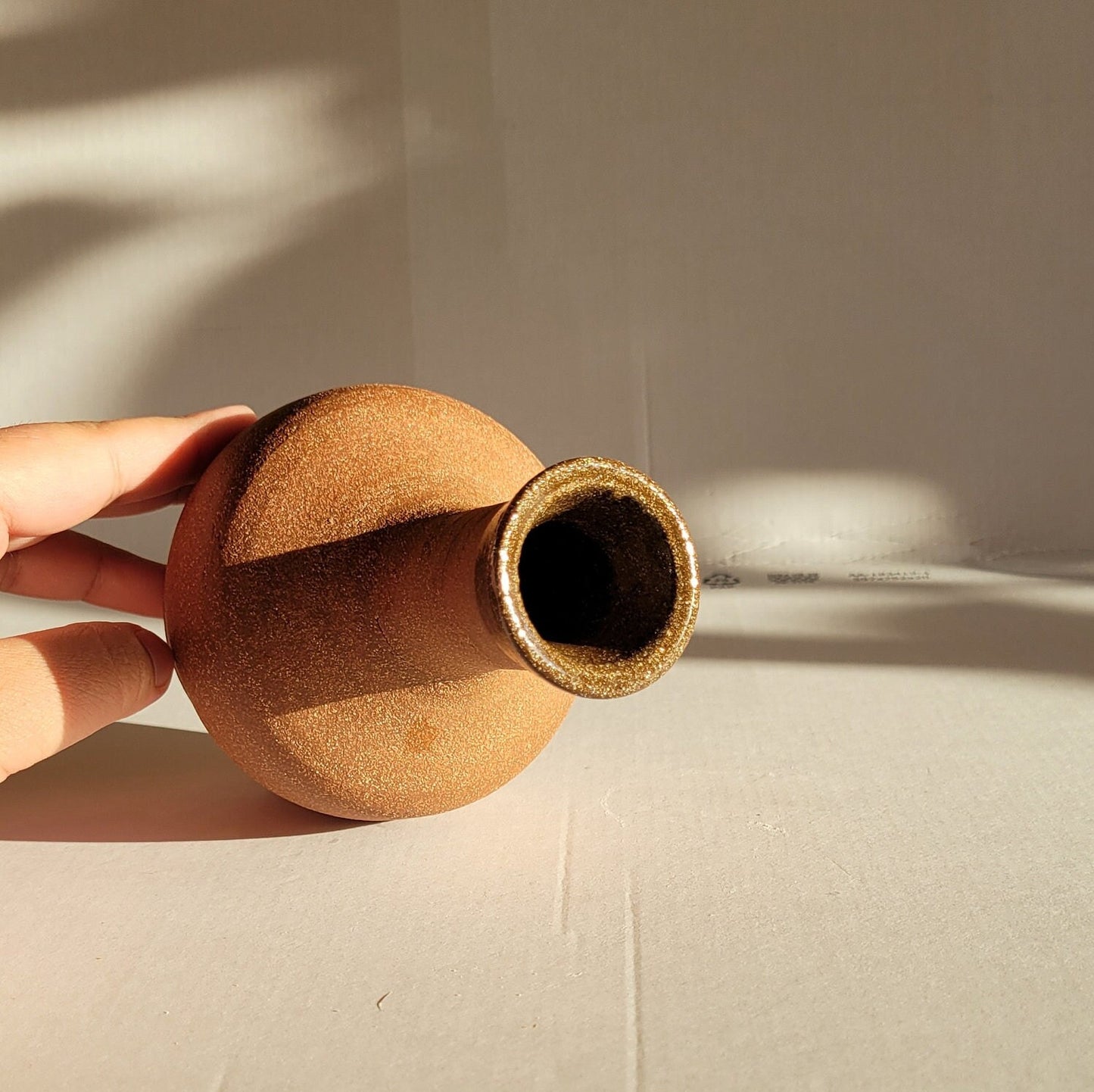 Classic Narrow Necked Ceramic Vase